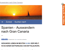 Tablet Screenshot of gocanaria.de